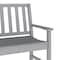 Flash Furniture Ellsworth 50 All Weather Indoor/Outdoor Recycled HDPE Bench with Contoured Seat in Gray LE-HMP-2035-12-GRY-GG - alternate 6